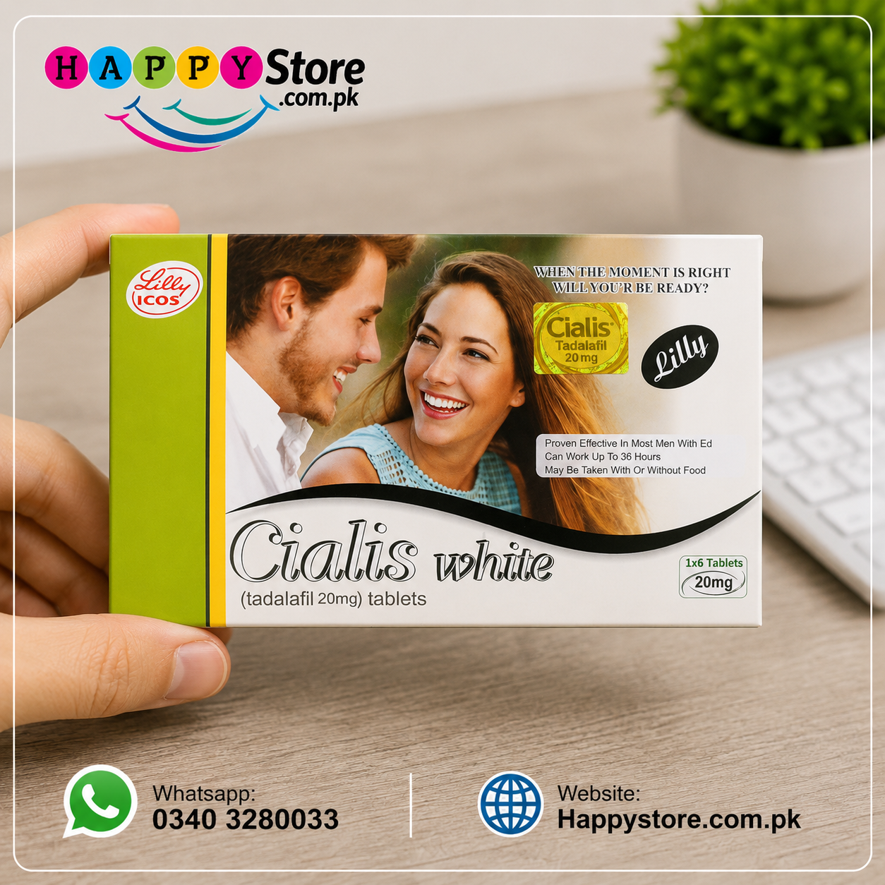 Cialis White 20mg 6 Tablets In Pakistan
