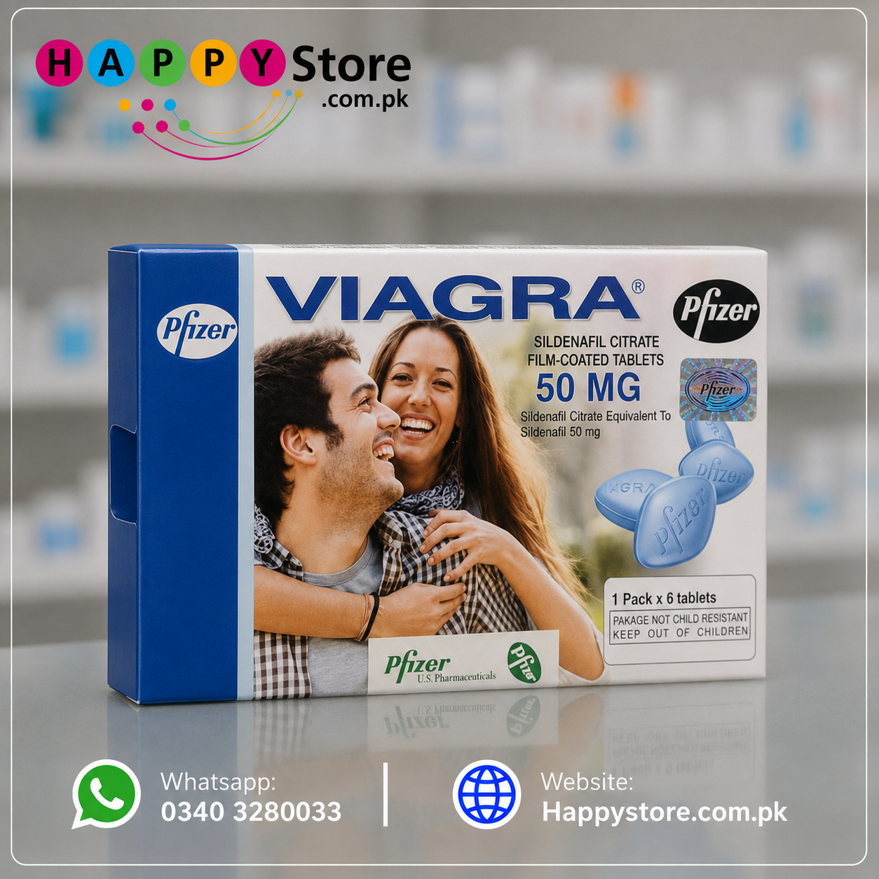 Viagra 50 mg Film-Coated Tablets In Pakistan