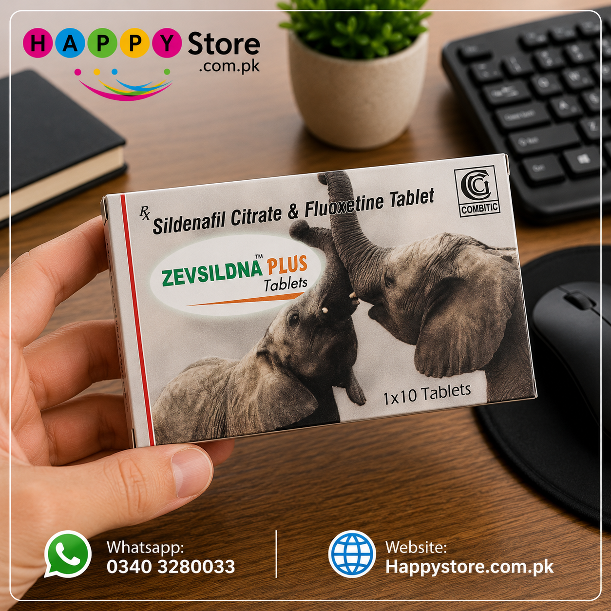 Zevsildna Plus Sildenafil Citrate and Fluoxetine Tablet In Pakistan