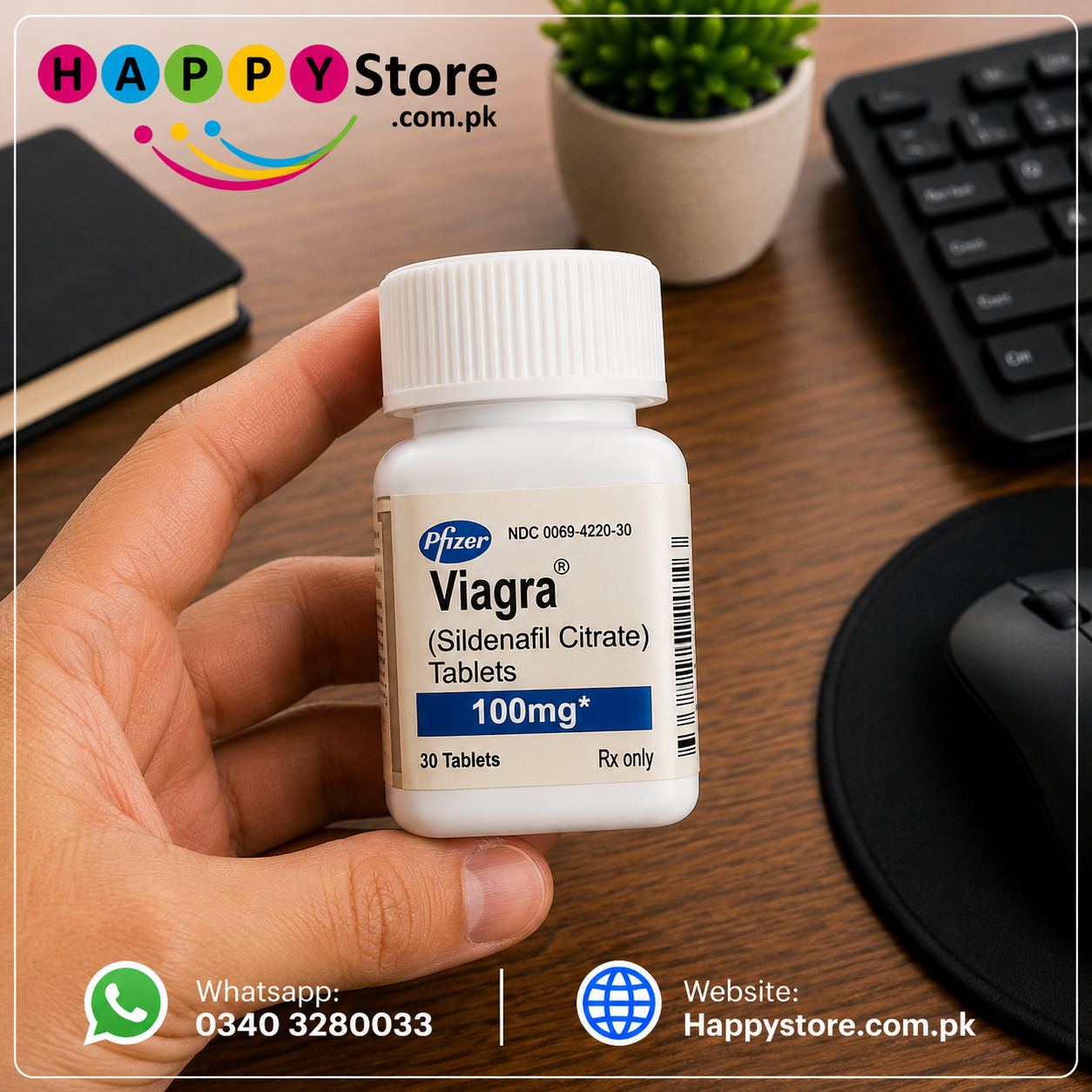 Pfizer Sildenafil Citrate Tablets 100mg 30 Tablets In Pakistan
