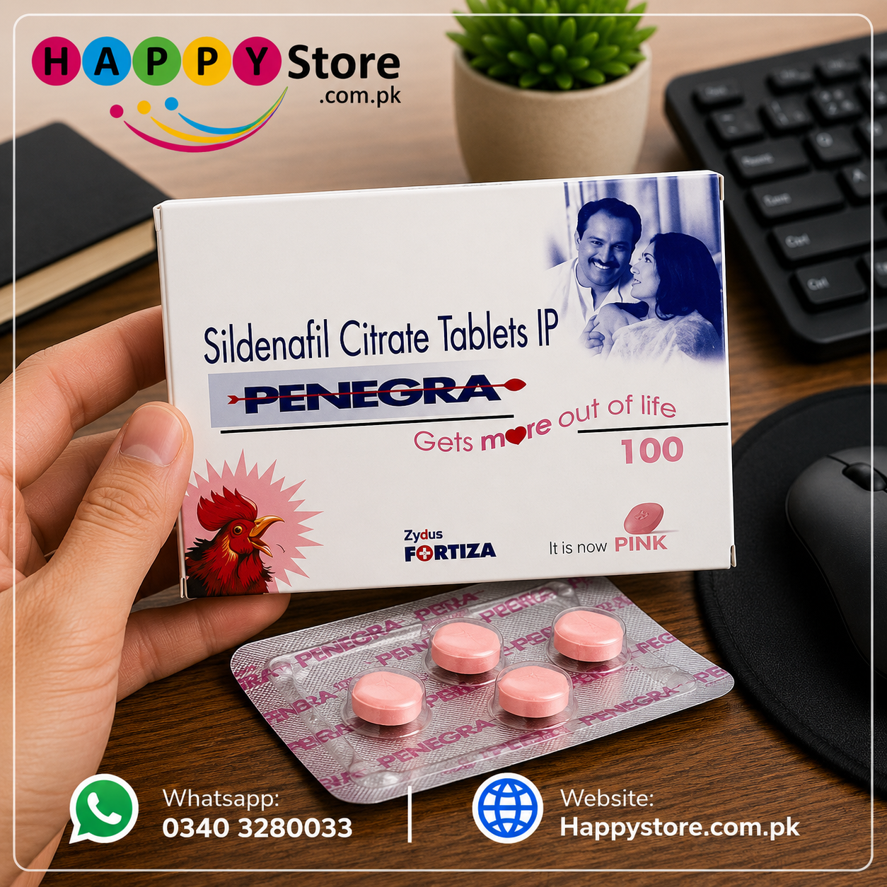 Penegra Sildenafil Citrate Tablets IP 100mg Tablets In Pakistan