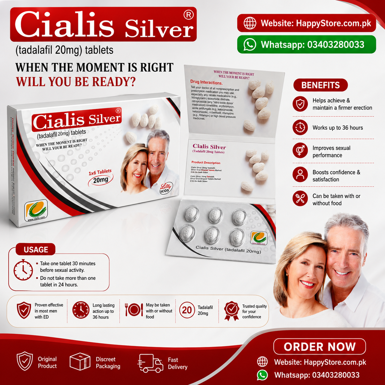 Cialis Silver 20mg Tablets Price In Pakistan