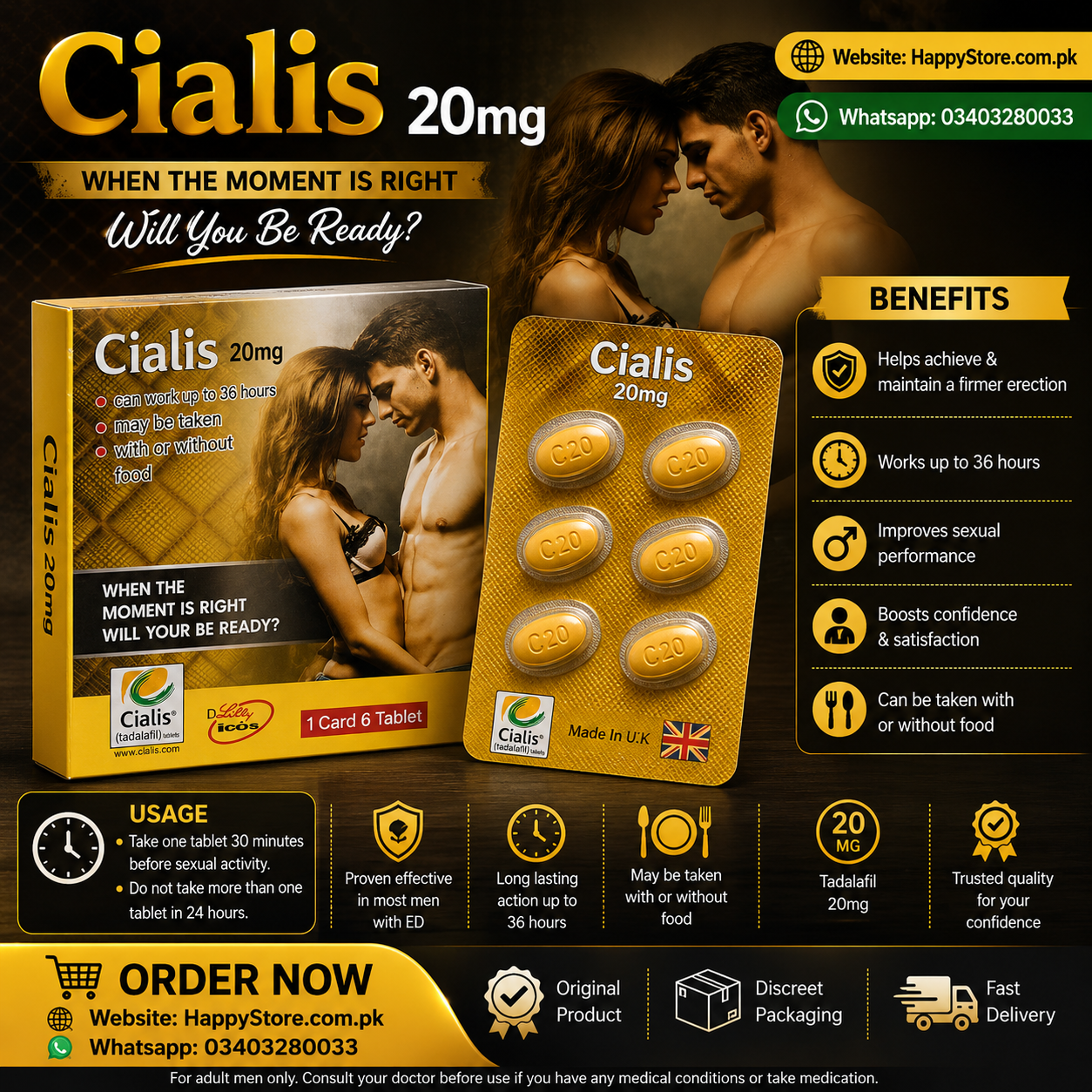 Cialis 20mg Tablets Price In Pakistan
