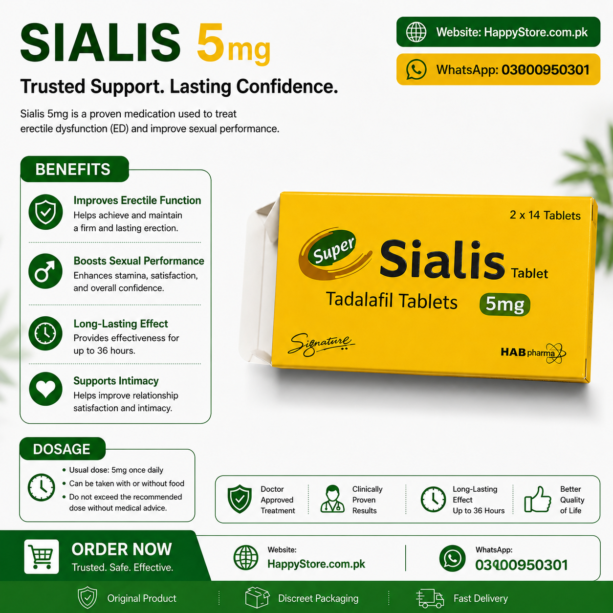 Super Sialis Tablets 5mg In Pakistan