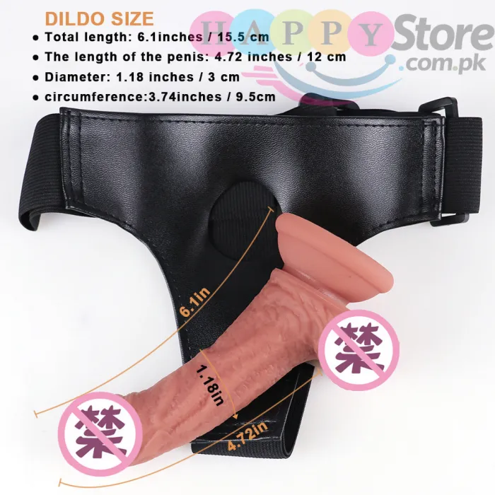6 inch Strap On Dildo Strap On Sex toy in Pakistan