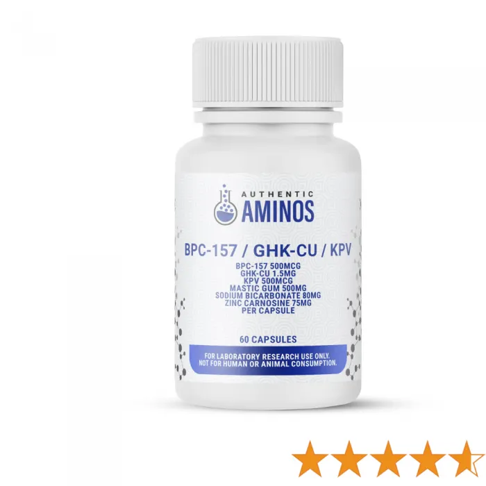 Authentic Aminos BPC-157 / GHK-CU / KPV CAPSULES In Pakistan